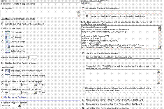 EIP : Cr�ation d'un WebPart au travers de SPS