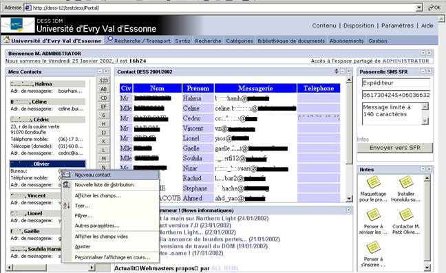 EIP : Vue d'un workspace